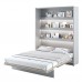 Sienas gulta 160 BED CONCEPT BC-12, balts glancēts
